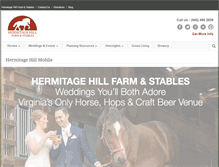 Tablet Screenshot of hermitagehillfarm.com